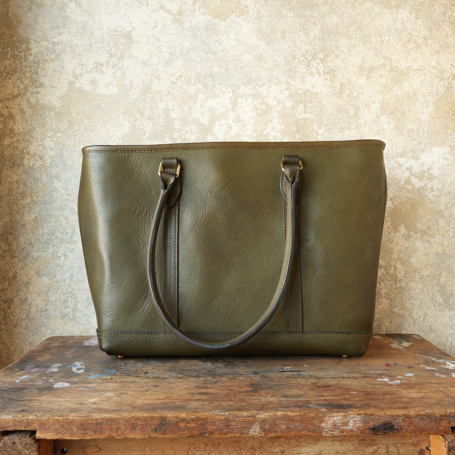 VASCO_VS-263TL_LEATHER NELSON TOTE BAG_OLIVE