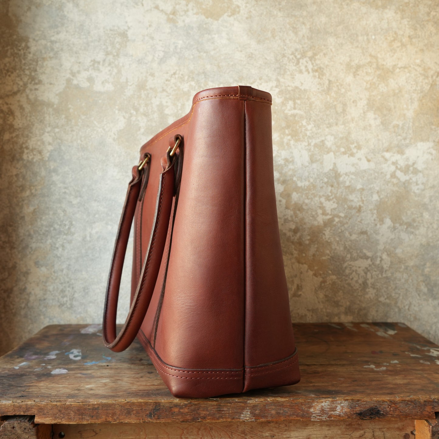 VASCO_VS-263TL_LEATHER NELSON TOTE BAG_CAMEL