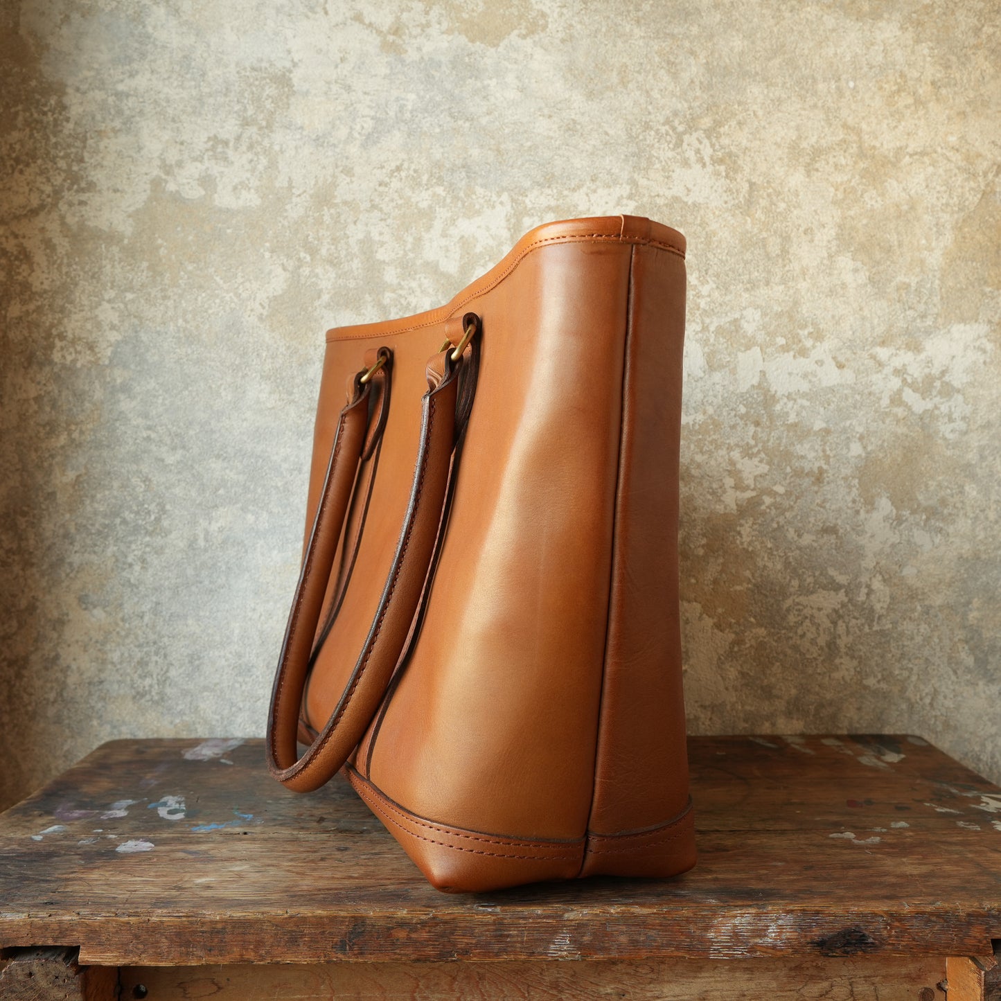 VASCO_VS-263TL_LEATHER NELSON TOTE BAG_SAND