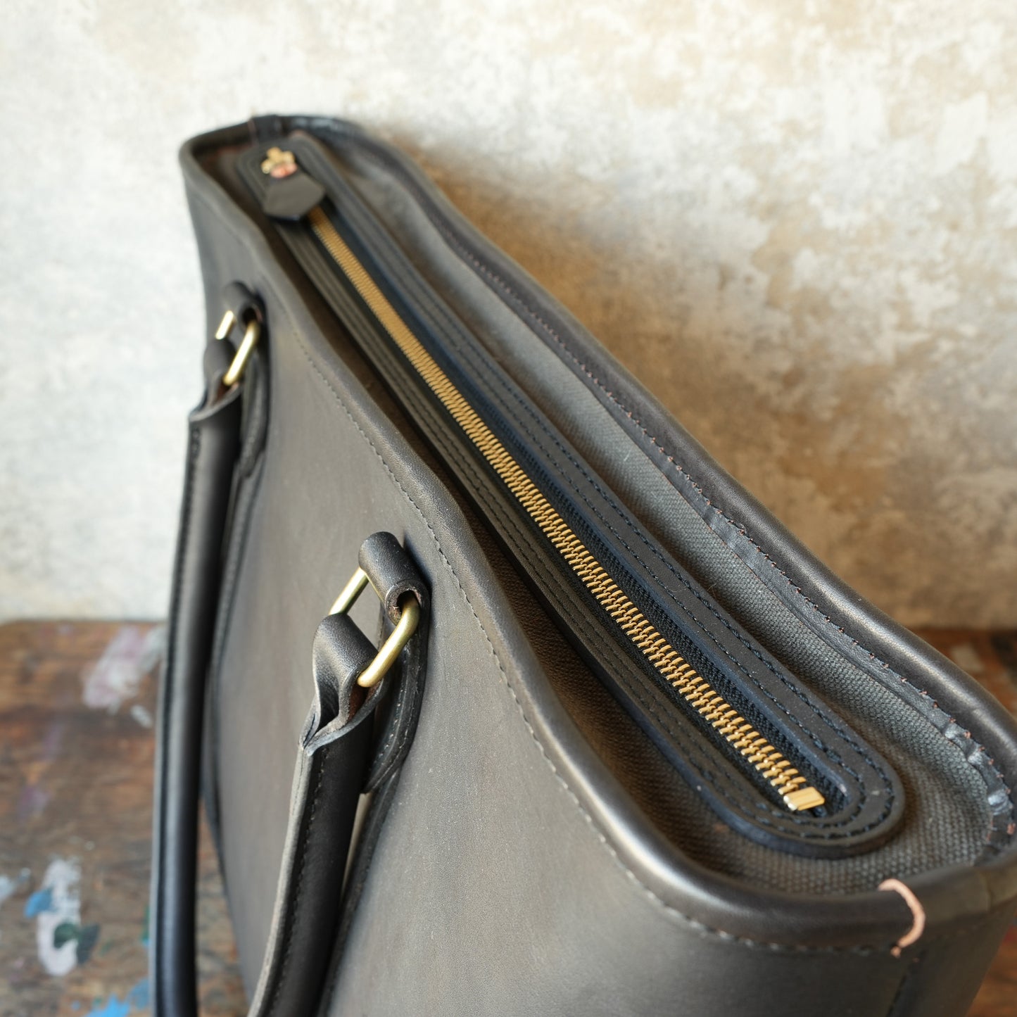 VASCO_VS-263TL_LEATHER NELSON TOTE BAG_BLACK