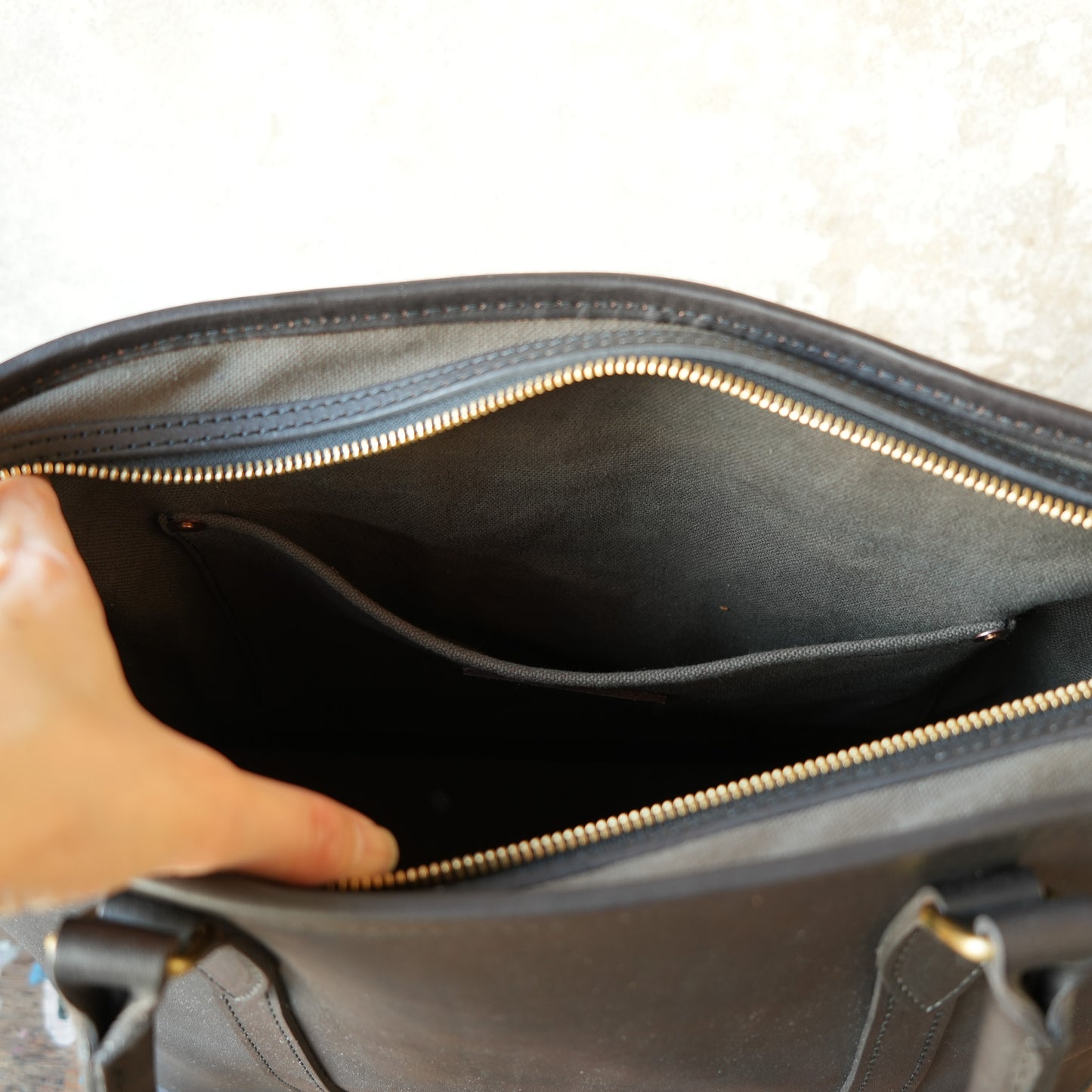 VASCO_VS-263TL_LEATHER NELSON TOTE BAG_BLACK