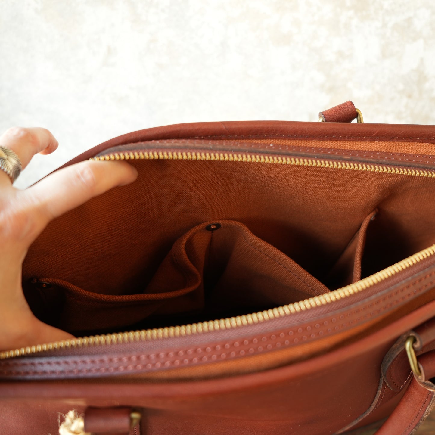 VASCO_VS-263TL_LEATHER NELSON TOTE BAG_CAMEL