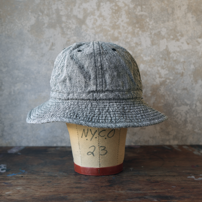THE H.W.DOG&CO_D-01139_LINEN FATIGUE HAT_BLACK