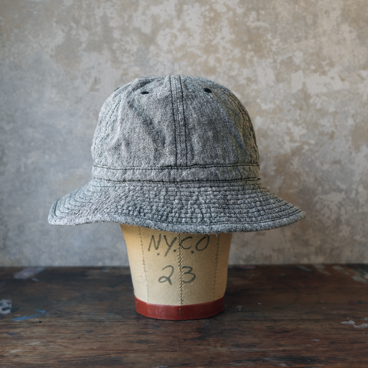 THE H.W.DOG&CO_D-01139_LINEN FATIGUE HAT_BLACK