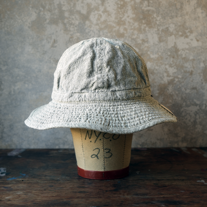 THE H.W.DOG&CO_D-01139_LINEN FATIGUE HAT_LIGHT GRAY