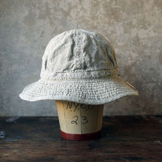THE H.W.DOG&CO_D-01139_LINEN FATIGUE HAT_LIGHT GRAY