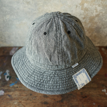 THE H.W.DOG&CO_D-01139_LINEN FATIGUE HAT_BLACK