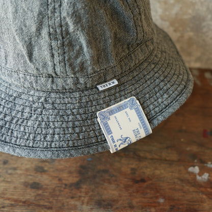 THE H.W.DOG&CO_D-01139_LINEN FATIGUE HAT_BLACK