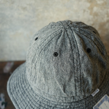 THE H.W.DOG&CO_D-01139_LINEN FATIGUE HAT_BLACK
