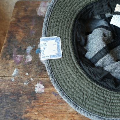 THE H.W.DOG&CO_D-01139_LINEN FATIGUE HAT_BLACK