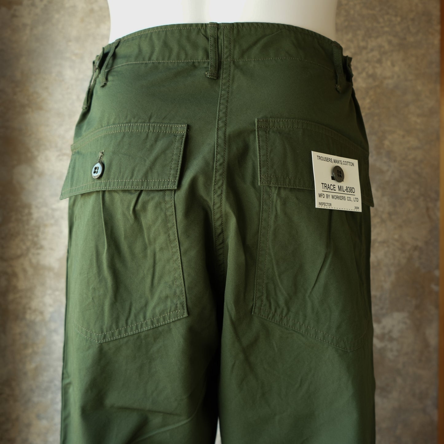 WORKERS_Baker Pants_Trace MIL-838-D_OD Poplin