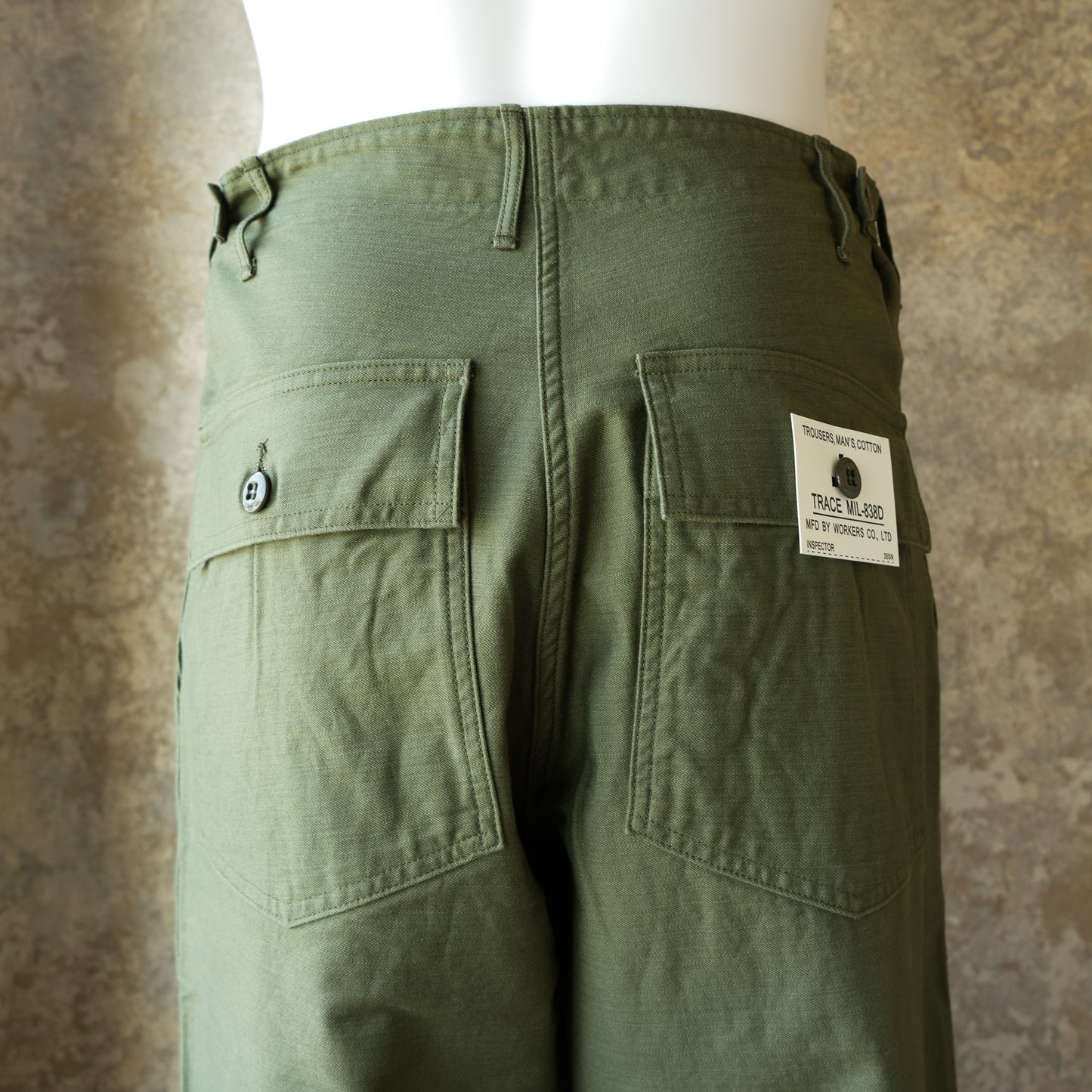 WORKERS_Baker Pants_Trace MIL-838-D_10296 Reversed Sateen