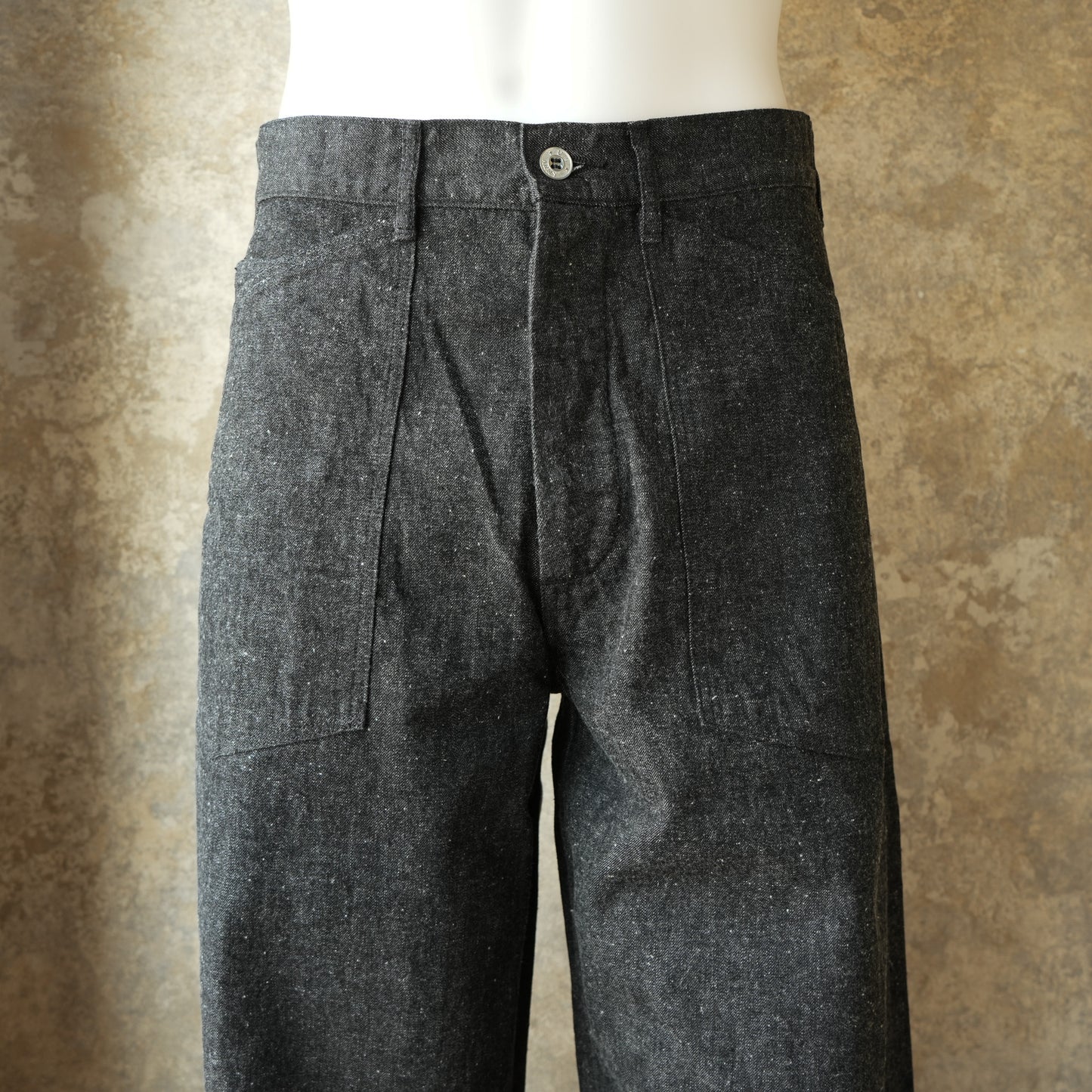 TCB Jeans_Catface Trousers 10.2oz_Black Denim