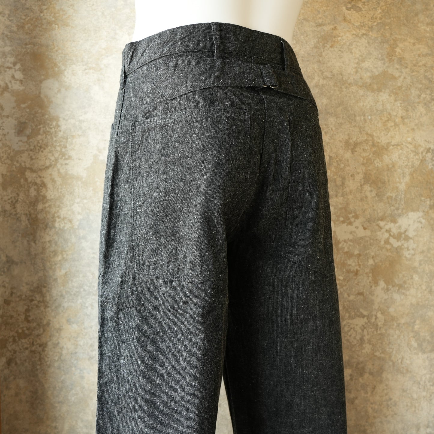TCB Jeans_Catface Trousers 10.2oz_Black Denim