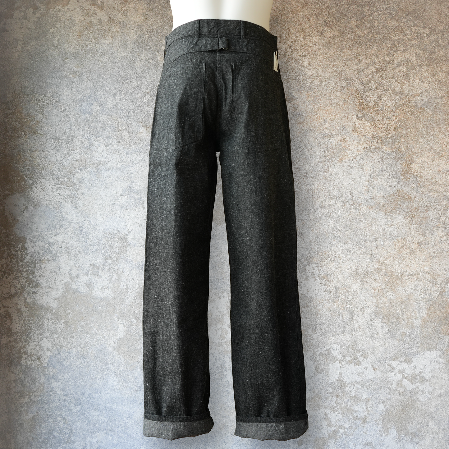 TCB Jeans_Catface Trousers 10.2oz_Black Denim