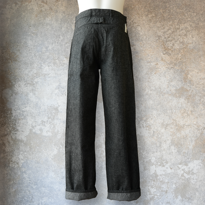 TCB Jeans_Catface Trousers 10.2oz_Black Denim