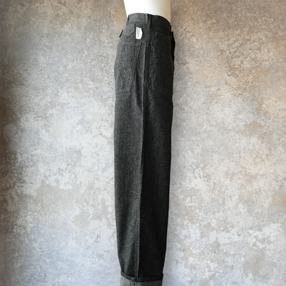TCB Jeans_Catface Trousers 10.2oz_Black Denim