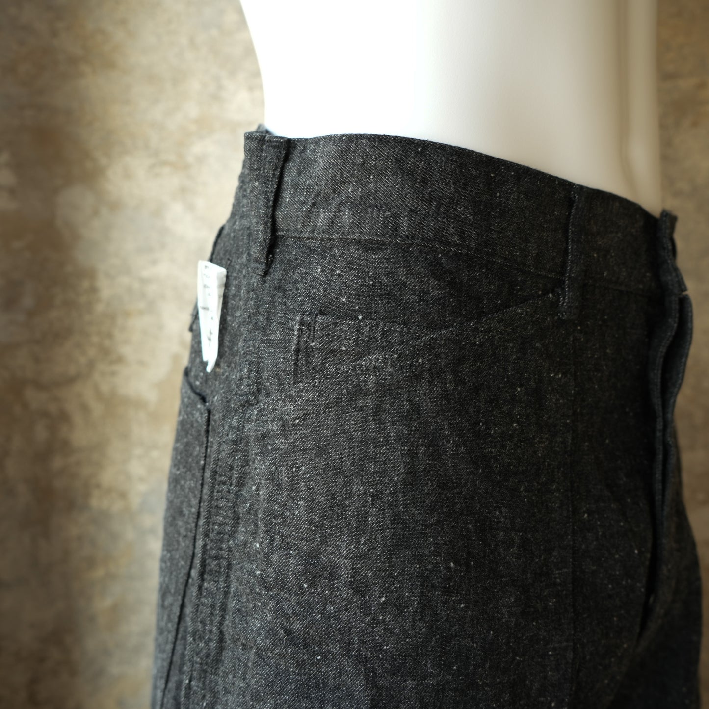 TCB Jeans_Catface Trousers 10.2oz_Black Denim