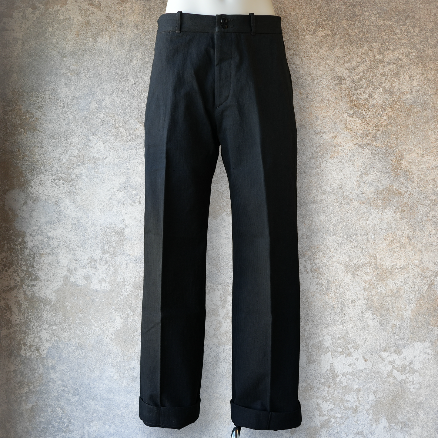 G&F Co._HERRINGBONE TROUSER_BLACK