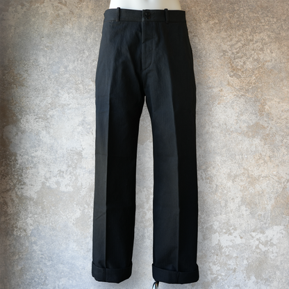 G&F Co._HERRINGBONE TROUSER_BLACK
