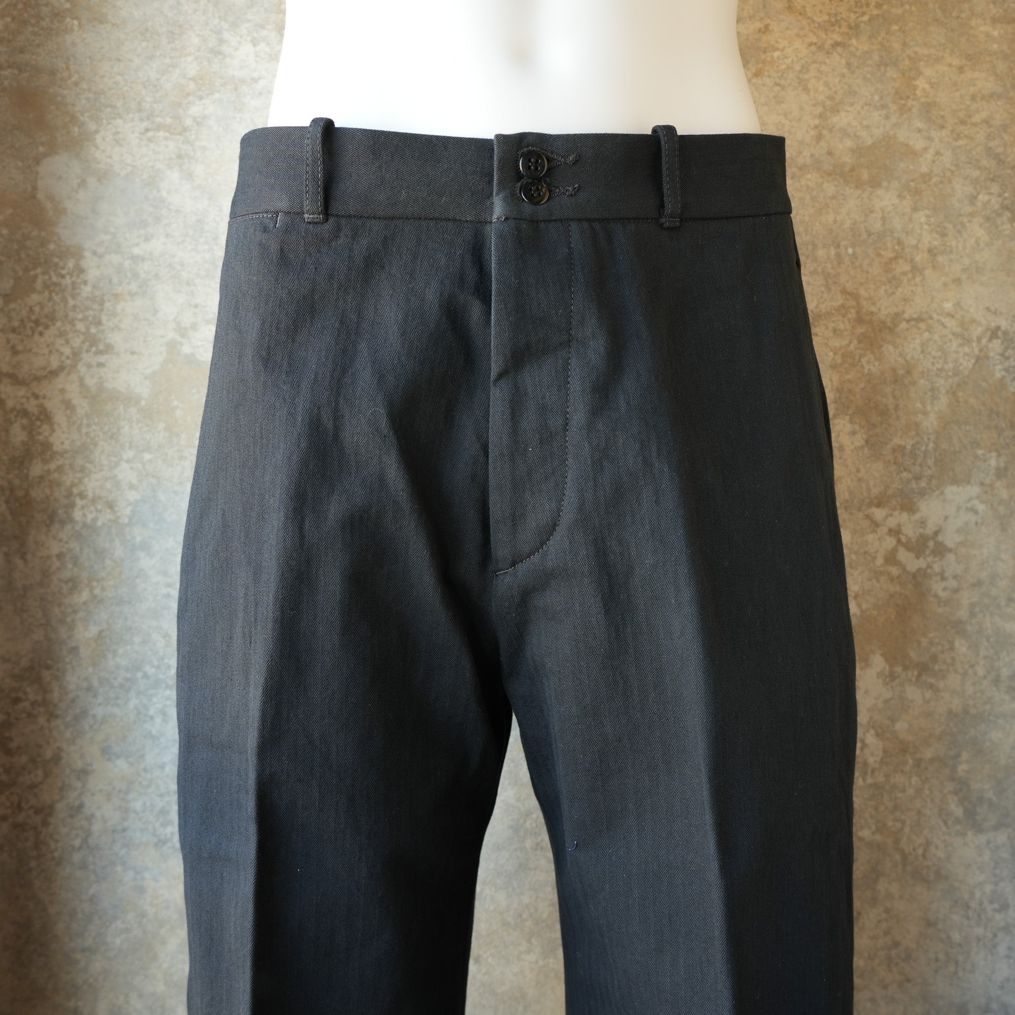 G&F Co._HERRINGBONE TROUSER_BLACK – JeansShopSpiral