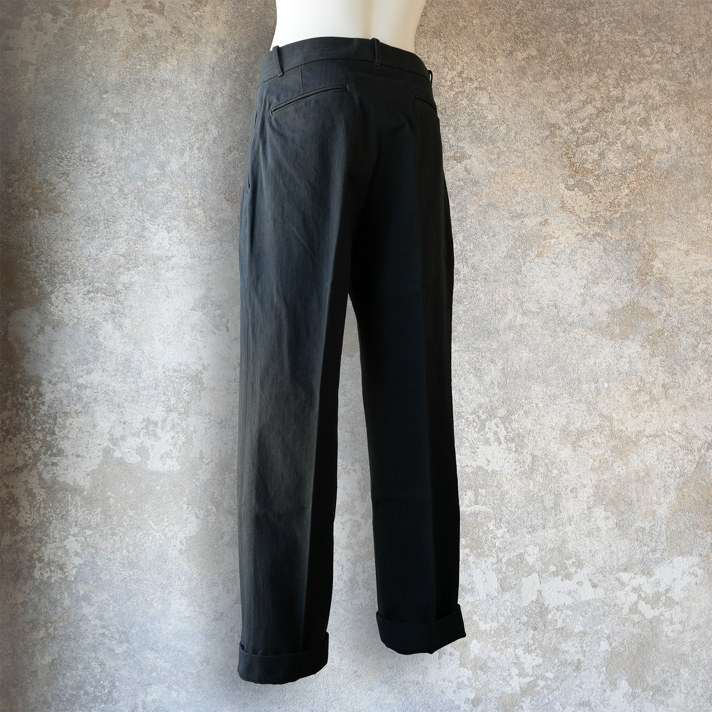 G&F Co._HERRINGBONE TROUSER_BLACK