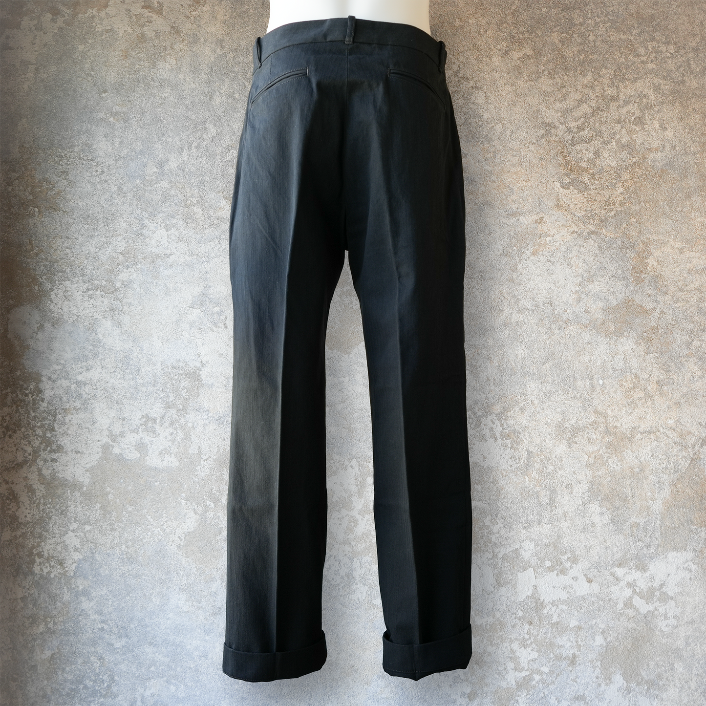 G&F Co._HERRINGBONE TROUSER_BLACK