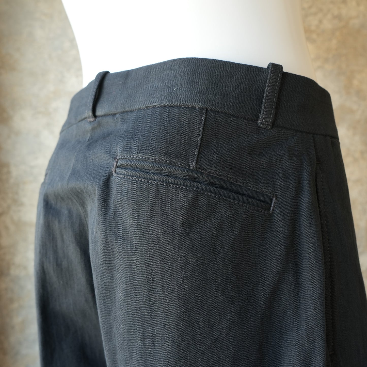 G&F Co._HERRINGBONE TROUSER_BLACK