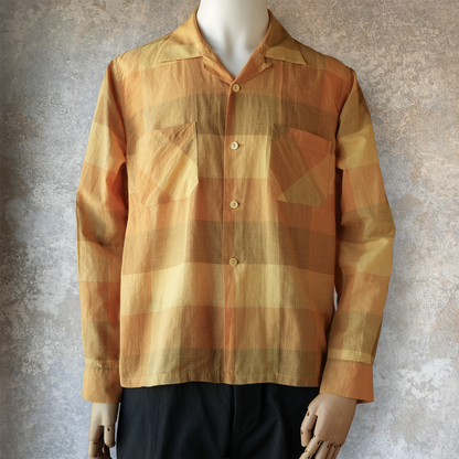 G&F Co._PLAID CHECK SHIRT L/S_YELLOW