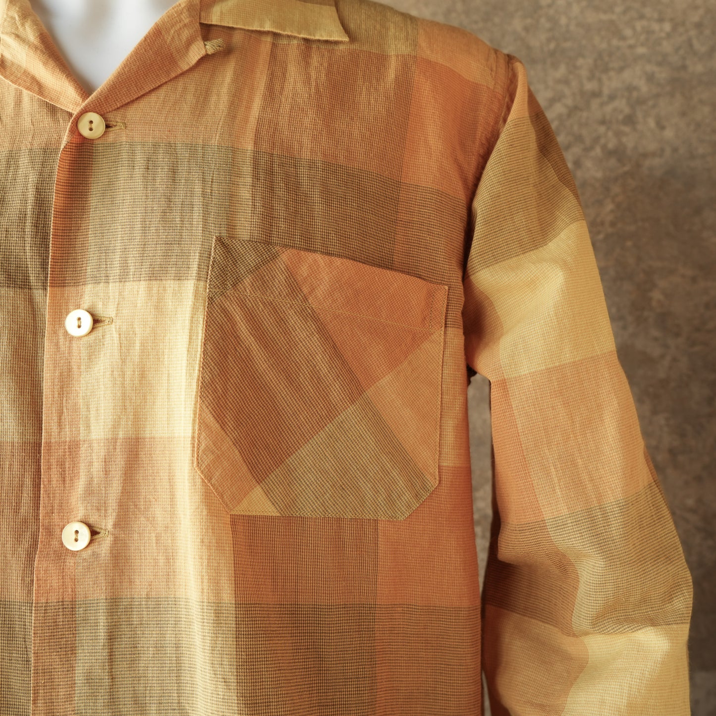 G&F Co._PLAID CHECK SHIRT L/S_YELLOW