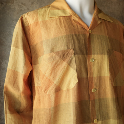 G&F Co._PLAID CHECK SHIRT L/S_YELLOW