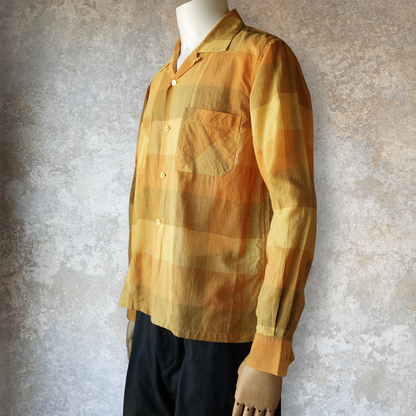 G&F Co._PLAID CHECK SHIRT L/S_YELLOW
