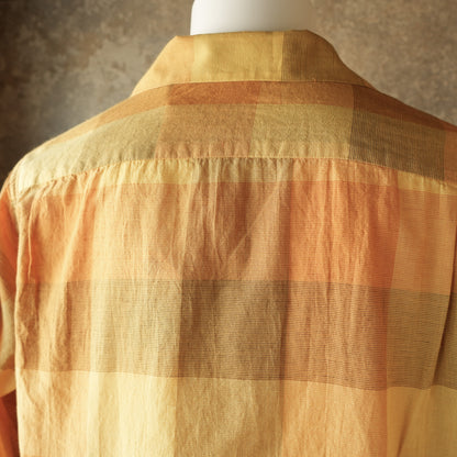 G&F Co._PLAID CHECK SHIRT L/S_YELLOW