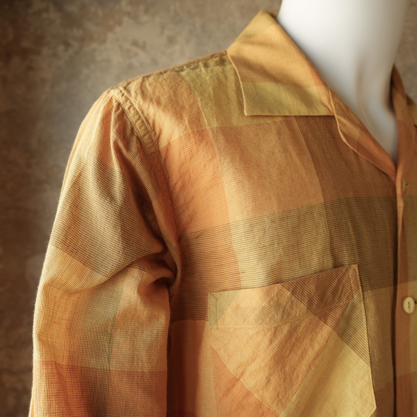 G&F Co._PLAID CHECK SHIRT L/S_YELLOW