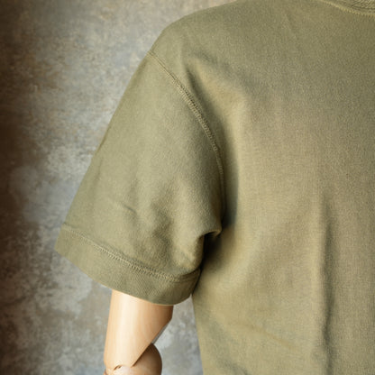 LOOP＆WEFT_LRH1042_LOOPWHEELED CLASSIC HENLEY_ARMY OLIVE