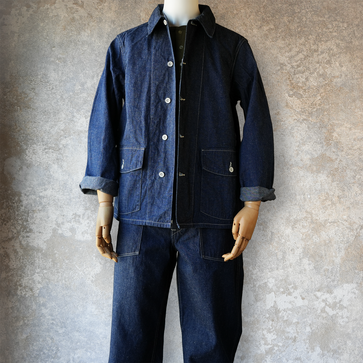 TCB jeans_Catface Jacket 10.2oz_Denim