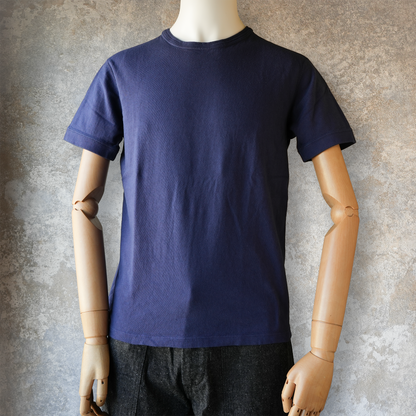 LOOP＆WEFT_LRC1130_LOOPWHEELED RIBBED CUFF CREW_FRENCH NAVY BLUE