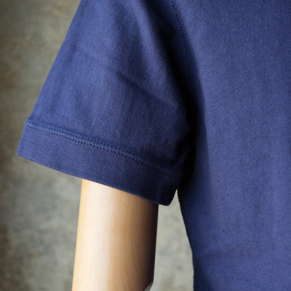 LOOP＆WEFT_LRC1130_LOOPWHEELED RIBBED CUFF CREW_FRENCH NAVY BLUE