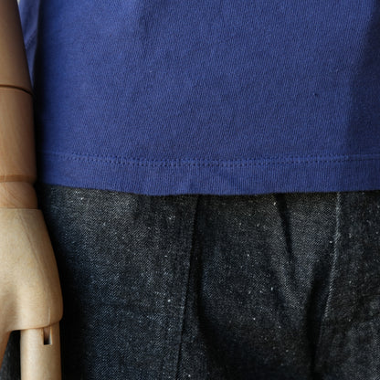 LOOP＆WEFT_LRC1130_LOOPWHEELED RIBBED CUFF CREW_FRENCH NAVY BLUE