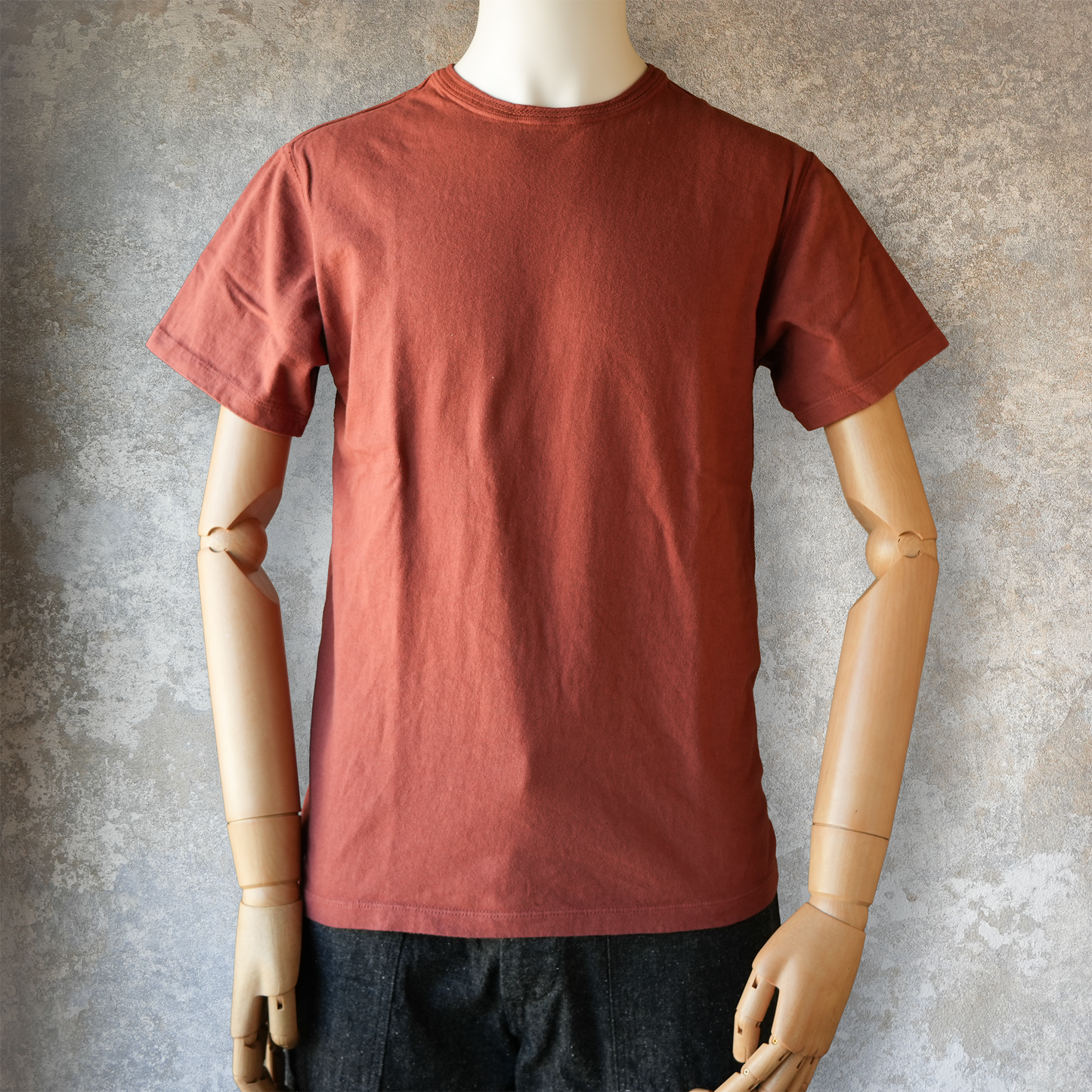 LOOP＆WEFT_LRC1128_LOOPWHEELED SHOULDER TAPED CREW_BURGUNDY