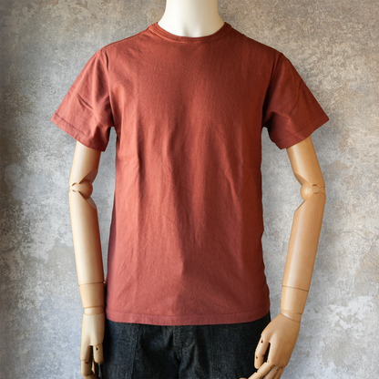 LOOP＆WEFT_LRC1128_LOOPWHEELED SHOULDER TAPED CREW_BURGUNDY