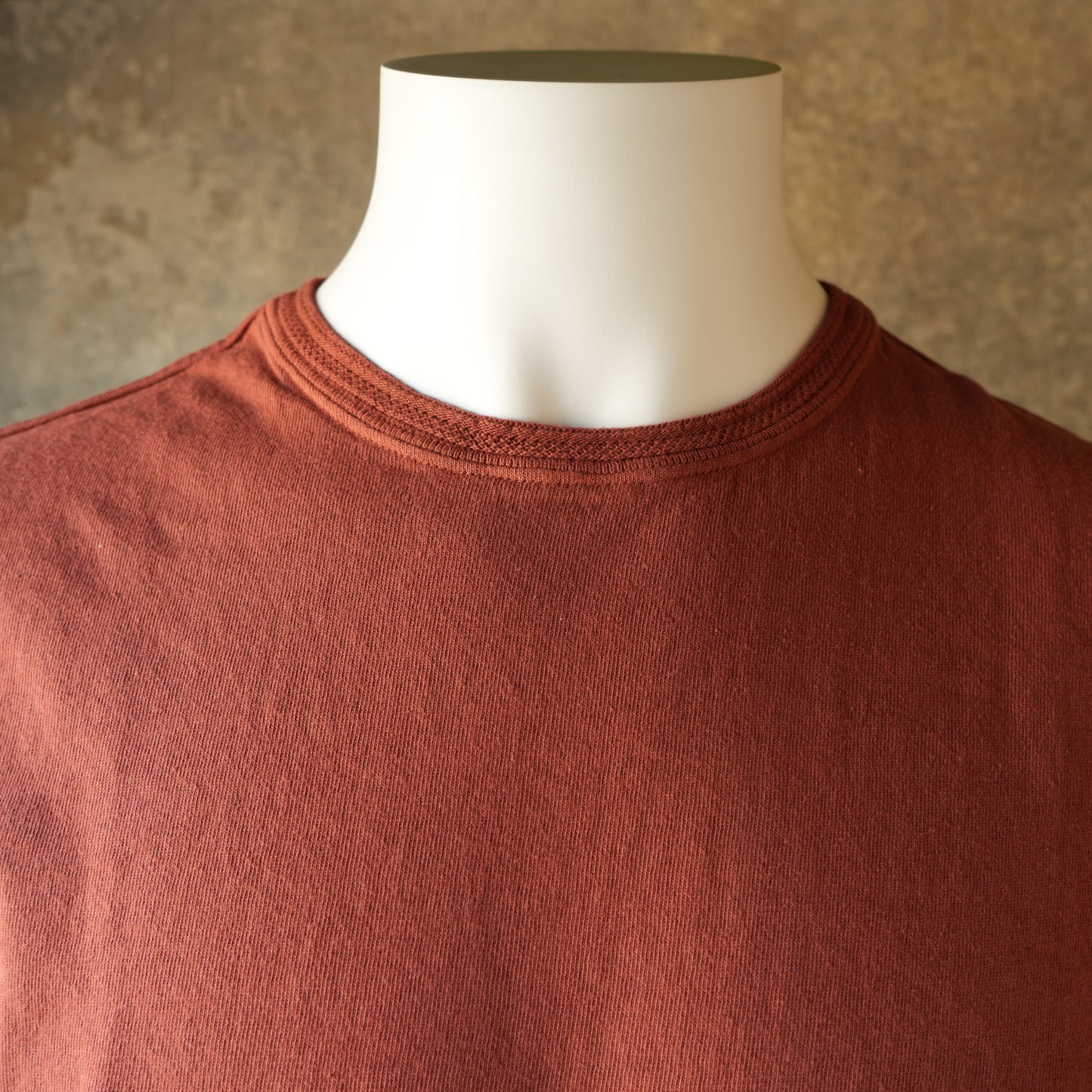 LOOP＆WEFT_LRC1128_LOOPWHEELED SHOULDER TAPED CREW_BURGUNDY