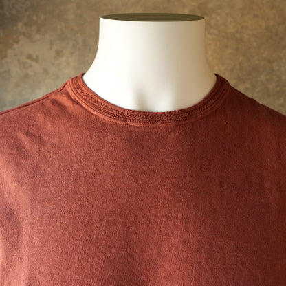 LOOP＆WEFT_LRC1128_LOOPWHEELED SHOULDER TAPED CREW_BURGUNDY