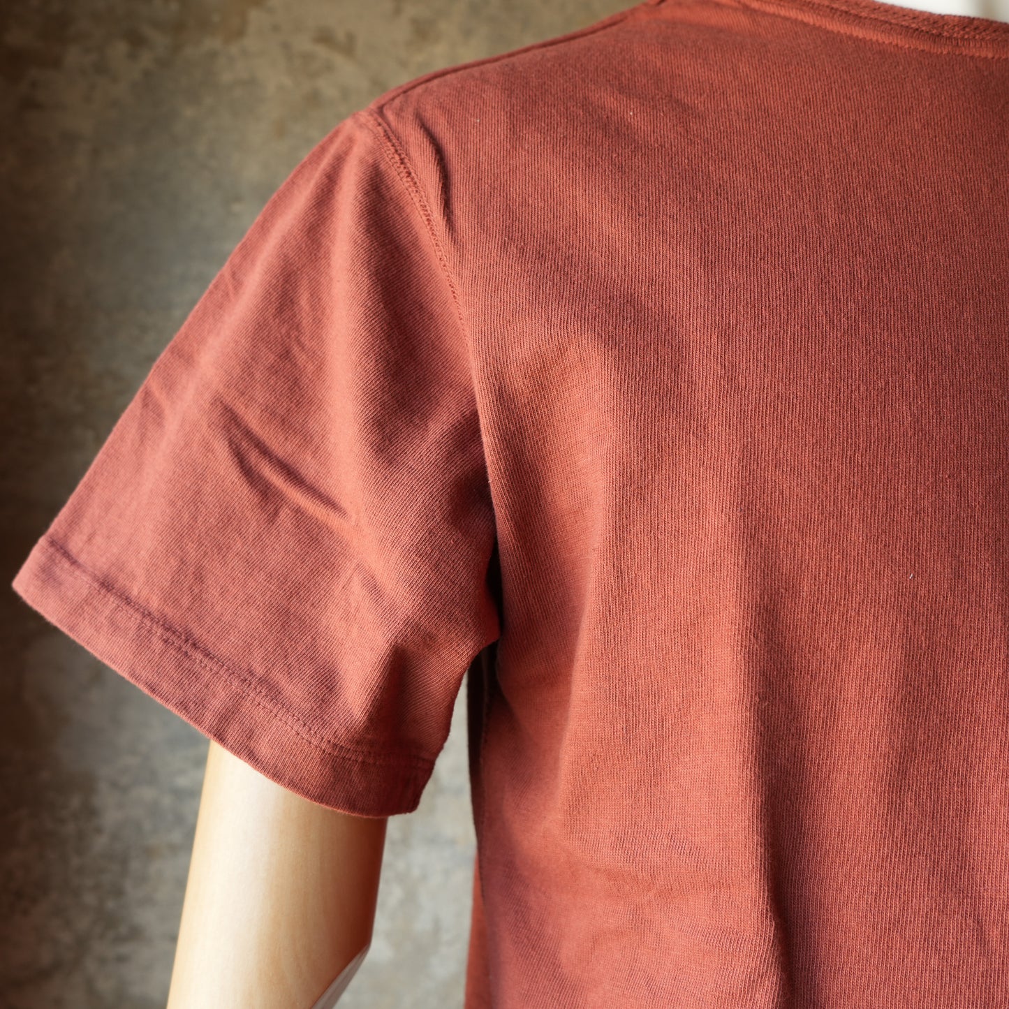 LOOP＆WEFT_LRC1128_LOOPWHEELED SHOULDER TAPED CREW_BURGUNDY