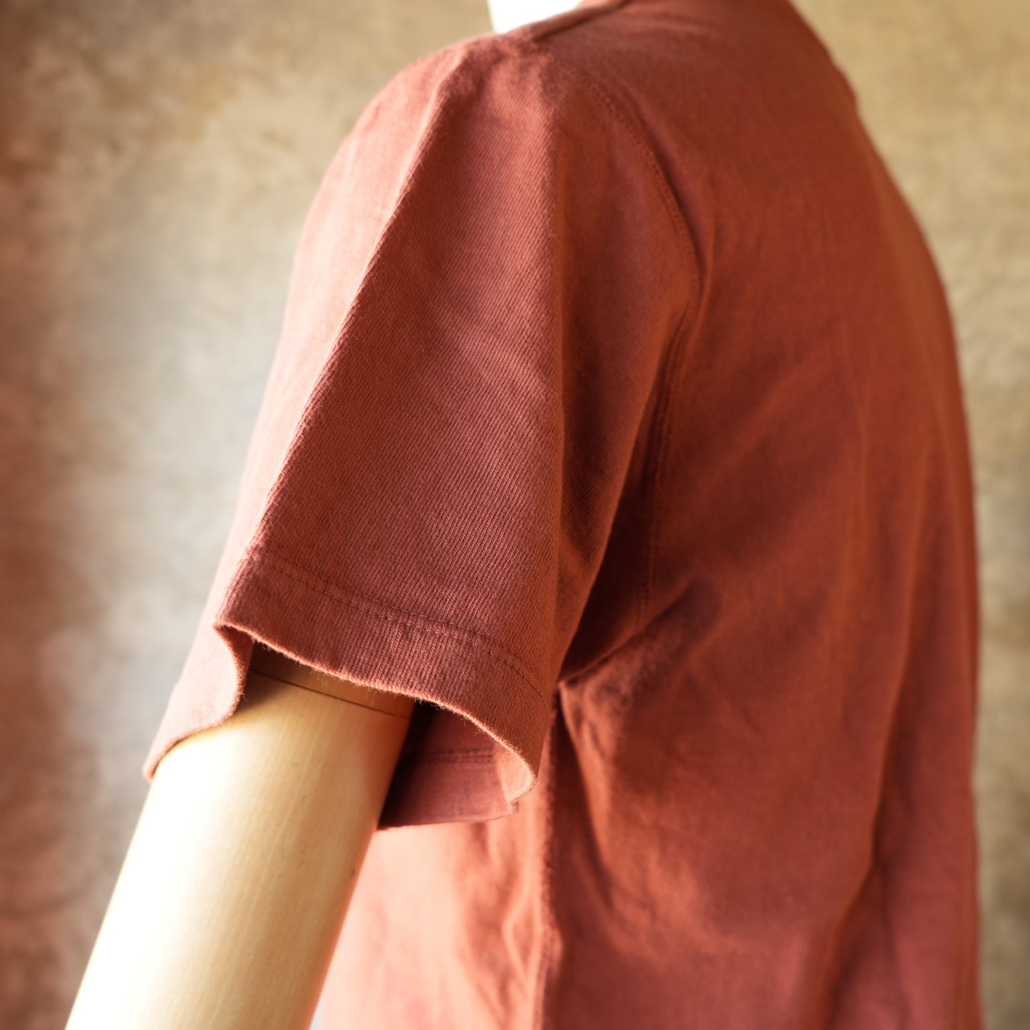 LOOP＆WEFT_LRC1128_LOOPWHEELED SHOULDER TAPED CREW_BURGUNDY
