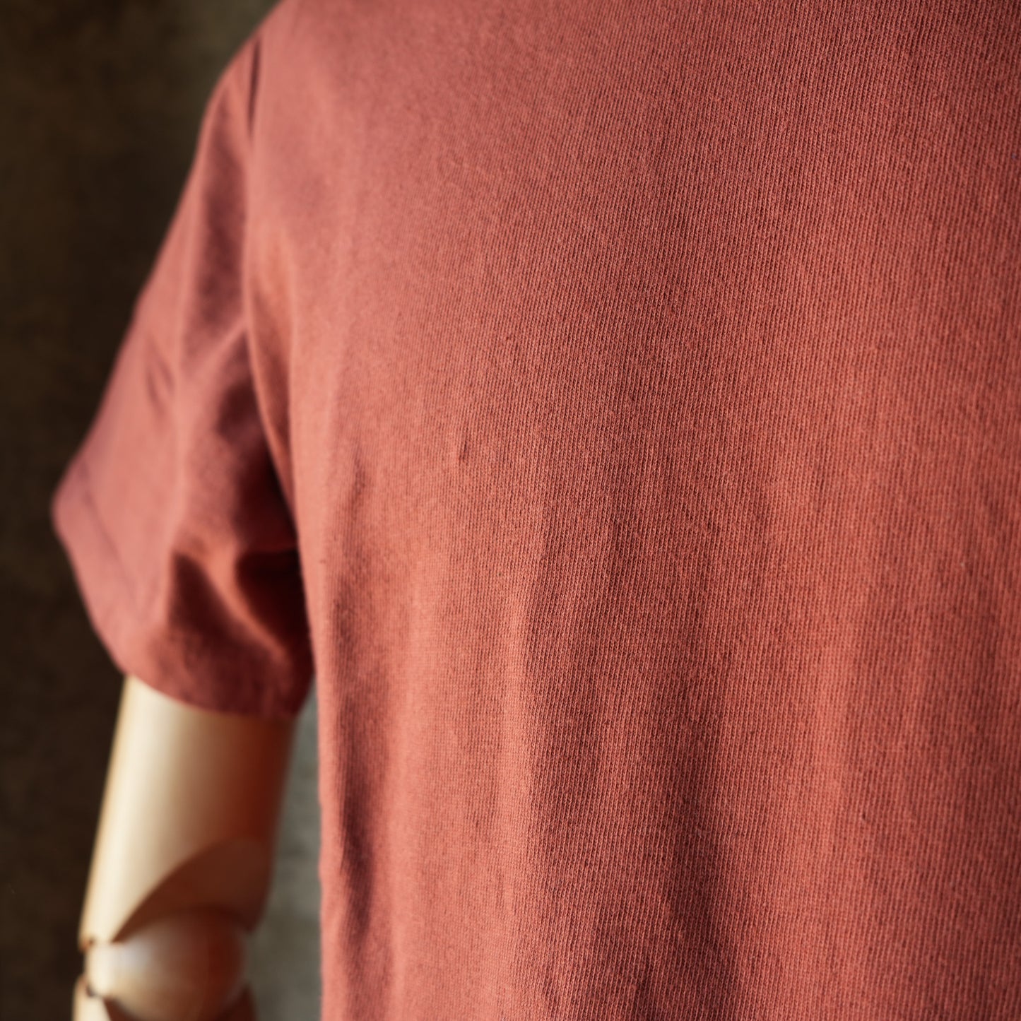 LOOP＆WEFT_LRC1128_LOOPWHEELED SHOULDER TAPED CREW_BURGUNDY