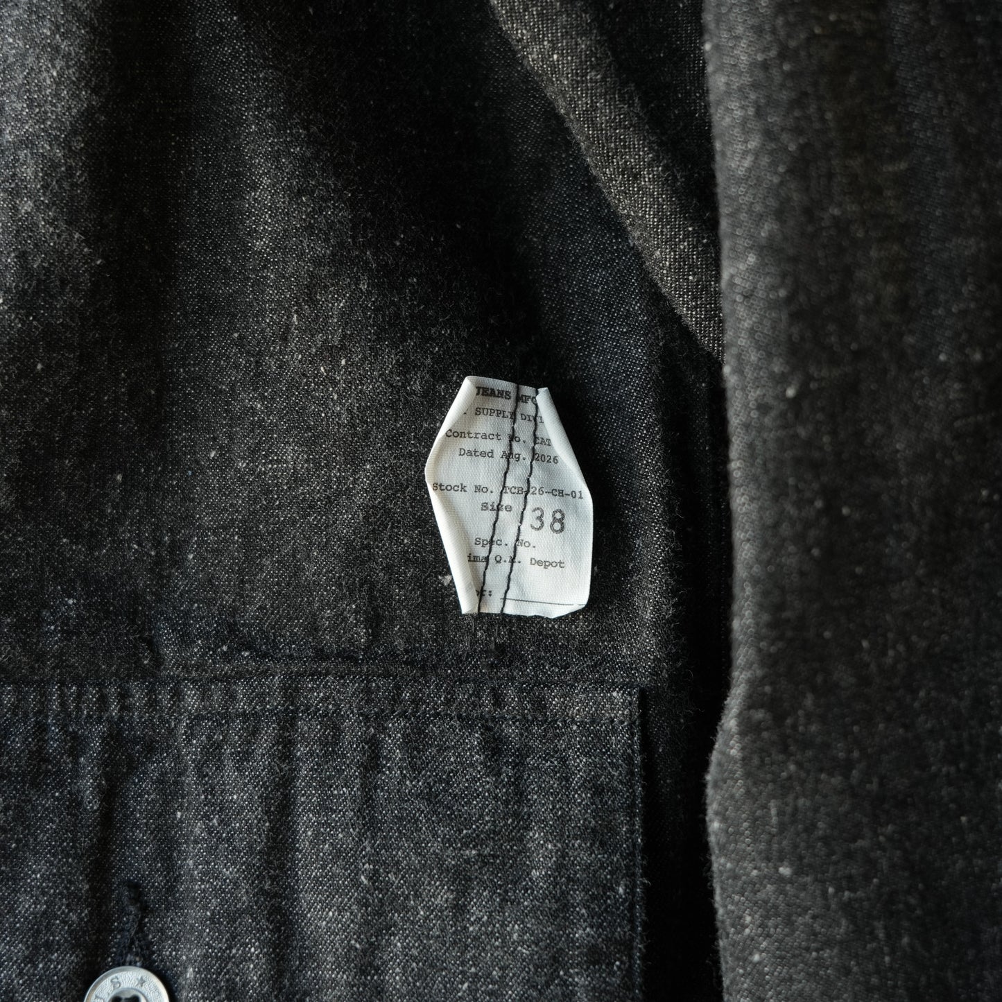 TCB jeans_Catface Jacket 10.2oz_Black Denim