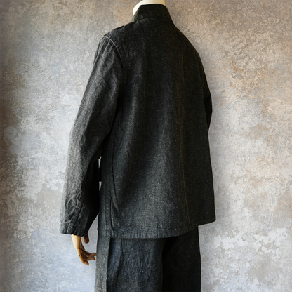 TCB jeans_Catface Jacket 10.2oz_Black Denim