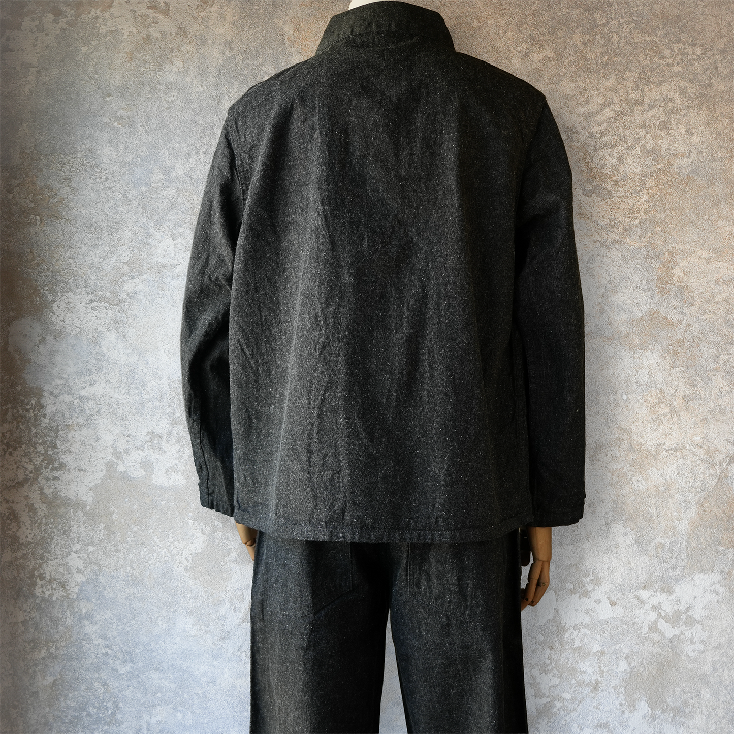 TCB jeans_Catface Jacket 10.2oz_Black Denim