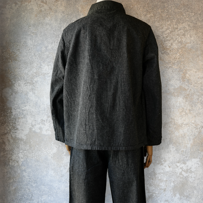 TCB jeans_Catface Jacket 10.2oz_Black Denim